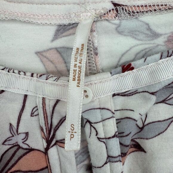 Free People Keepin' On Top Blouse Oversized Floral Cropped Ivory Size Small Boho - Picture 4 of 9